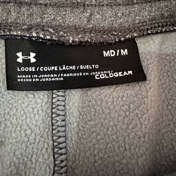 Men’s Under Amour athletic pants. Storm Technology Cold gear Dark Gray size M - Picture 5 of 6